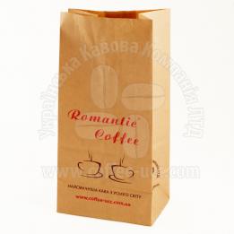 Пакет паперовий для кави фірмовий "Romantic Coffee"